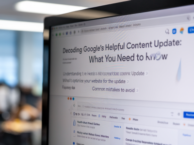 Decoding google’s helpful content update: what you need to know